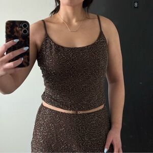 White Fox Boutique Streets of SoHo Beaded Top